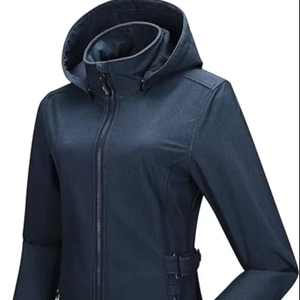 Veste polaire tricotée à capuche respirante pour femme pour toutes les saisons pour un confort tout au long de l'année - Product Image 1