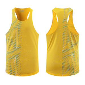 เสื้อกล้ามออกกำลังกายผู้ชายแบบสั่งตัด ผ้าฝ้าย 100% แห้งเร็ว ระบายอากาศดี สไตล์ไฮสตรีท ผ้าถัก ทันสมัย รุ่นใหม่ล่าสุด - Product Image 3