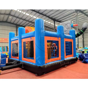 Combo de Tobogán Inflable Comercial para Safari en la Jungla, Brincolín Inflable de PVC Premium, Brincolín Grande para Exteriores - Product Image 2