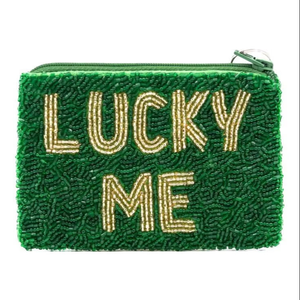 กระเป๋าใส่เหรียญ LUCKY ME ดีไซน์ใหม่ทันสมัย งานปักมือประดับลูกปัด ผลิตโดย MD HANDICRAFTS - Product Image 2