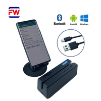 Lecteur-graveur de cartes à bande magnétique USB Bluetooth MSR909BT 3 pistes Hi-Co Lo-Co Encodeur de livrets bancaires ISO7811 SDK OEM Usine