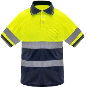 Haute visibilité séchage rapide chemise résistante au feu t-shirt de sécurité Fluorescent haute visibilité vêtements de travail personnalisés chemise de sécurité réfléchissante - Product Image 3