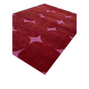 Tra-15051 Tappeti Annodati a Mano <span class=keywords><strong>in</strong></span> Lana e Viscosa Rosso e Arancione, Eleganti Tappeti Decorativi per Bambini - Product Image 2