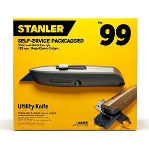 For STANLEY Self-Service Packaged 99 E Utility Knife Total Length 155 mm Retractable Universal Design - Product Image 3