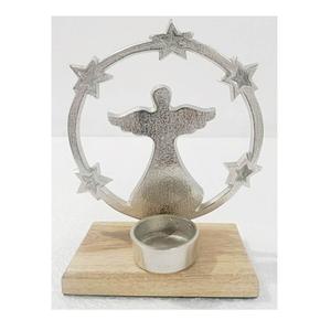 สุขสันต์วันคริสมาสต์สัญลักษณ์ของรูปปั้นบนโต๊ะพร้อมที่วางเทียนของตกแต่งในฤดูหนาวของตกแต่งเทศกาลเครื่องประดับป้ายยืน - Product Image 6