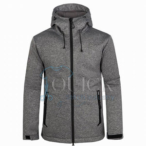 Venta al por mayor logotipo personalizado ecológico logotipo frontal impermeable de poliéster para hombres chaqueta Softshell transpirable uso al aire libre primavera - Product Image 2