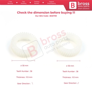 Moteur d'actionnement de rétroviseur latéral gauche et droit BGE739 pour réparation de l'engrenage, compatible Sonata MK7 LF 2014-2017 87620-C2060 - Product Image 5