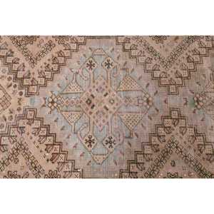 Turkish Vintage Rug 3.5x9.7 ft (108x297 cm), <b>Brown</b> Animal Print <b>Wool</b> Rug - Product Image 5