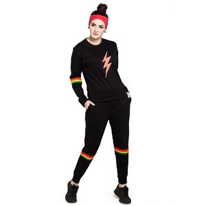 Pantalon de jogging en velours Evolve pour femme – Ensemble confortable haut et leggings pour le yoga et l'exercice printanier - Product Image 4
