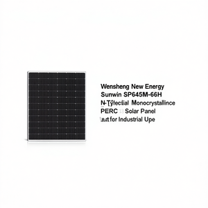 Panel Solar Monocristalino Bifacial Tipo N Wensheng New Energy Sunwin SP645M-66H PERC para Uso Industrial - Product Image 2