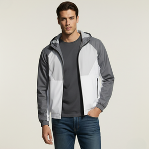 แจ็กเก็ตกันฝนสำหรับผู้ชายกีฬาอเมริกาโนผ้าฝ้าย100% กันน้ำขนาดใหญ่พิเศษสำหรับการล่าสัตว์กลางแจ้งโลโก้ออกแบบได้ตามต้องการ - Product Image 5