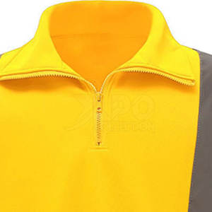 แจ็กเก็ตแขนเต็มแบบกำหนดเองมองเห็นได้ชัดเจนเสื้อแจ็กเก็ตสีเหลืองมีโลโก้ - Product Image 5