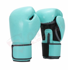 Señoras Hombres Patchwork 6OZ Niños Adultos Niños Kickboxing Entrenamiento Punzonado-Deportes Lucha MMA PU Guantes de boxeo de cuero - Product Image 1