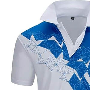 Chemises de golf pour hommes, respirantes, séchage rapide, pour les sports de plein air en été, chemises de golf pour le week-end et les loisirs - Product Image 6