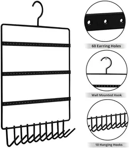 Elegant <b>Metal</b> Jewelry Stand Display Rack for Necklaces Earrings and <b>Bracelets</b> from Indian Supplier for Bulk Export - Product Image 1