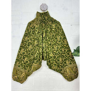 Pyjama d'hiver unisexe de luxe en laine de yak, élégant avec cordon de serrage, chaud, motif cachemire, style châle - Product Image 1
