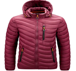 Nouvelle veste d'hiver lourde avec col à capuche support bulle conception motif décoration Style mince - Product Image 5
