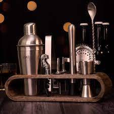 ชุดเชคเกอร์ค็อกเทลสแตนเลสชุดอุปกรณ์บาร์สำหรับบาร์เทนเดอร์พร้อมจิ๊กเกอร์ - Product Image 3