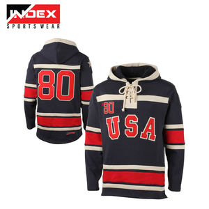 Pro Quality Custom Mens League Sublimated Reversible Ice Hockey Hoodies con logotipos personalizados - Product Image 5