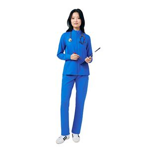 Blouse Médicale Femme 2026 à Manches Longues Zippée – Manteau d'Infirmière Respirant et Extensible pour Hôpital et Clinique – Uniforme Personnalisable - Product Image 3