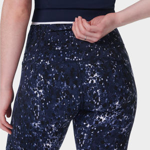 Pantalones cortos de gimnasio para mujer con estampado de cuadros azul marino sin costuras, pantalones cortos de entrenamiento de cintura alta personalizados, ajuste de compresión, LICRA/nailon, deportes de secado rápido - Product Image 4