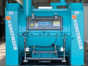 Mezclador de hormigón de un solo eje duradero con bomba de motor de descarga automática y componentes de núcleo de motor para producción de hormigón - Product Image 4