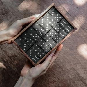 2024 cantidad a granel juego de dominó de madera juego educativo de interior juguetes familiares para niños productos de entretenimiento de Vietnam - Product Image 5