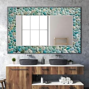 Espejo de Pared con Incrustaciones de Hueso, Decoración de Pared, Espejo con Incrustaciones de Hueso, Portafotos, Marco de Sombra - Product Image 1