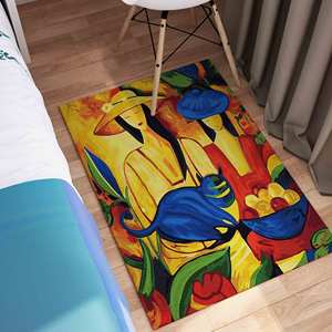 Tapis Picasso Femme et Chat, Tapis Pablo Picasso, Tapis de reproduction, Tapis en velours - Product Image 5