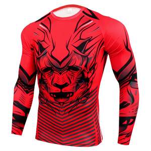 Nouveaux rashguards pour hommes adultes en spandex/polyester, logo personnalisé, séchage rapide et respirant, écologiques, vente en gros - Product Image 2