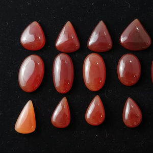 เครื่องประดับล่าสุดของผู้หญิงออนไลน์ที่มีคุณภาพสูงหินอัญมณีคาร์เนเลียนจากธรรมชาติอัญมณีทรงหลวมเรียบอัญมณีอัญมณีอัญมณีอัญมณีทรงหลังเบี้ยขายส่ง - Product Image 6