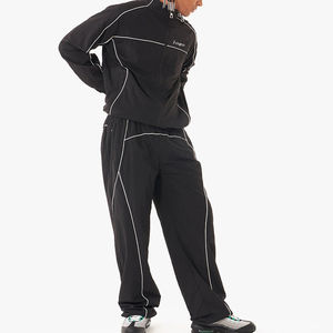 Traje de dos piezas cortavientos personalizable, chándal deportivo personalizado para hombre, trajes para correr, chándal cortavientos a prueba de viento para hombre - Product Image 2