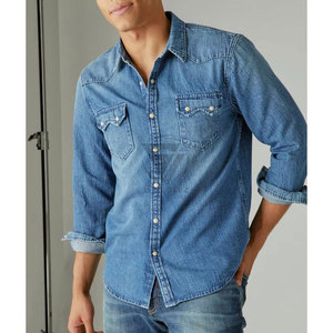 เสื้อแจ็กเก็ตผ้ายีนส์สำหรับผู้ชายเสื้อยีนส์เข้ารูปสีขาวแดงดำ - Product Image 5