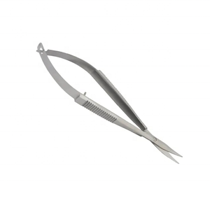 กรรไกรตัดขนตาสปริงครึ่งทองทำจากสแตนเลสอุปกรณ์เสริมความงามพร้อมปลายแหลม - Product Image 5