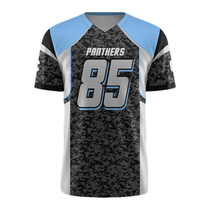100% Polyester Sublimation Football Américain Maillot Personnalisé Imprimé Numéro Logo Respirant Mesh Maillots De Football - Product Image 3