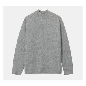 Sudadera de Invierno Personalizada para Hombre, Gruesa, Estilo Vintage, Informal, de Punto, con Cuello Alto Simulado, Ropa Duradera con Logotipo Frontal - Product Image 2