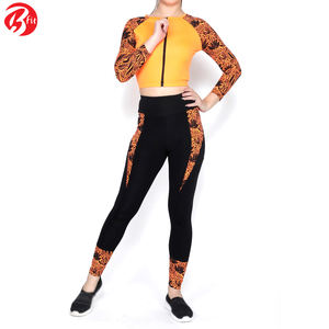 Ropa deportiva de gimnasio de manga larga con estilo para mujer, recién llegado, conjunto de Yoga para entrenamiento de otoño, patrón de ropa deportiva, opciones de talla grande - Product Image 2
