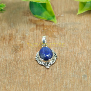 Pendentif en lapis-lazuli de qualité supérieure naturel, pendentif en argent sterling 925, pendentif statement, pendentif en pierre précieuse, bijoux en lapis-lazuli, cadeau - Product Image 2