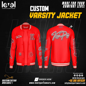 Vestes à capuche de l'université de baseball avec impression de logo personnalisé OEM avec caractéristiques de saison d'automne pour Letterman - Product Image 4