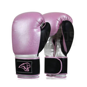 Guantes de boxeo de cuero personalizados de 8oz de alta calidad, diseño impermeable elástico transpirable Original con empuñadura para artes marciales - Product Image 2