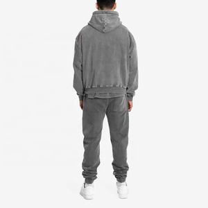 ชุดวิ่งออกกำลังกายแบบบางมีฮู้ดกางเกงเหงื่อมีฮู้ด100% ผ้าฝ้ายออร์แกนิกทรงพอดีตัวขนาดใหญ่พิเศษ - Product Image 4