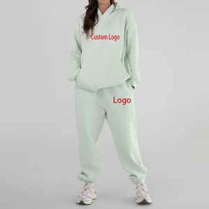 Vêtements d'hiver pour femmes-Pull-over épais et respirant-Pantalon de survêtement en coton polaire-Ensemble de survêtements de survêtement pour femmes - Product Image 2