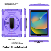 Funda Premium para iPad 10.2 (2019-2021) con Soporte Giratorio, Diseñada para el Trabajo, Resistente para Exteriores y Fácil de Transportar