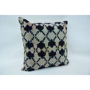 Vintage Kantha Patchwork lana almohada 32x32 pulgadas púrpura mosaico Paisley paneles uva tejido técnica - Product Image 2
