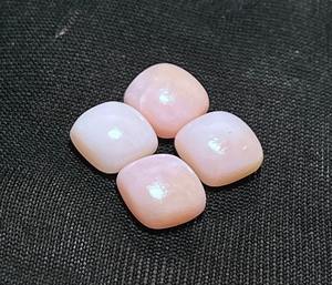 ธรรมชาติสีชมพูโอปอล Cabochon Lot เบาะแบนกลับหลวมอัญมณีน้ําหนัก 15.25Ct ขนาด 10 มม.สีชมพูโอปอลสําหรับเครื่องประดับทํา - Product Image 1