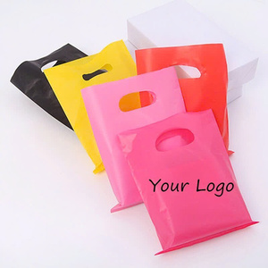 ถุงพลาสติกไดคัทพร้อมที่จับที่แข็งแรงมีโลโก้ที่กำหนดเองได้หลากหลายสี - Product Image 2
