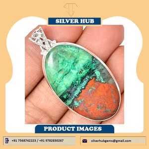 Pendentif Unique en argent Sterling 2022, mélange de Cuprite, fait à la main, à vendre, 925 - Product Image 2