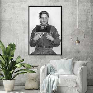 Affiche photo de police de l'arrestation d'Elvis Presley pour décoration murale - Product Image 2