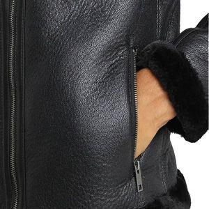 100% veste en cuir de vachette de haute qualité nouveau élégant séchage rapide hiver saison tissu hommes veste en cuir Service OEM - Product Image 3
