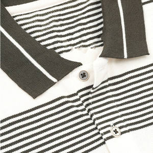 เสื้อโปโลแขนสั้นสำหรับผู้ชายเสื้อถักปักสีพื้นสำหรับธุรกิจทางการสำหรับฤดูร้อน - Product Image 3